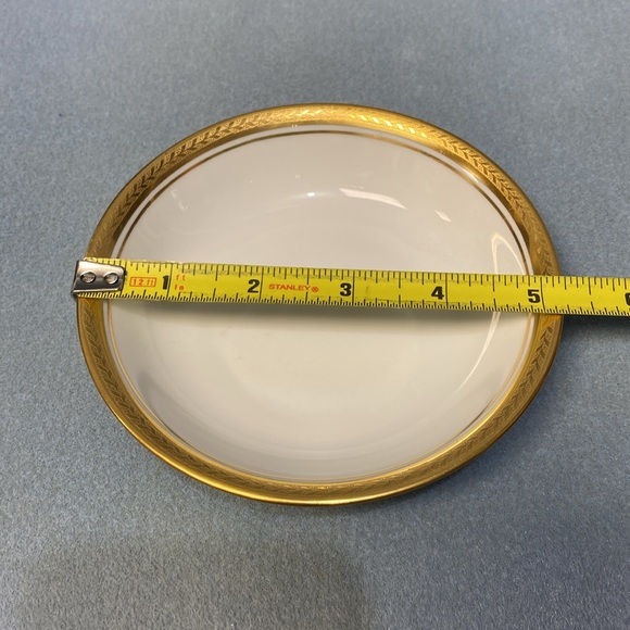 HUTSCHENREUTHER SELB BAVARIA GOLD ENCRUSTED GOLD IVY LEAF BERRY BOWL AND SAUCER - Picture 14 of 14